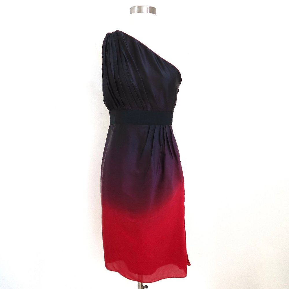 PAUL & JOE Ombre silk one shoulder dress F 36